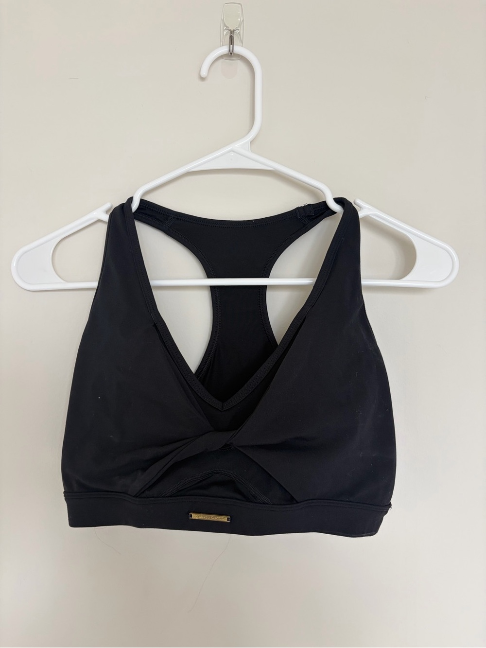 Whitney Simmons x Gymshark Black Racerback Crossover Sports Bra